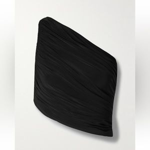 Norma kamali diana one shoulder touched top